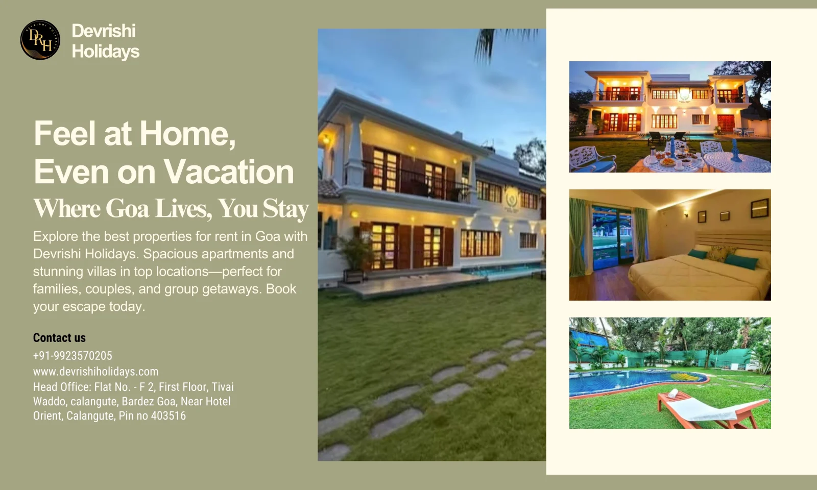 Luxury Properties for Rent in Goa – Book with Devrishi Holidays