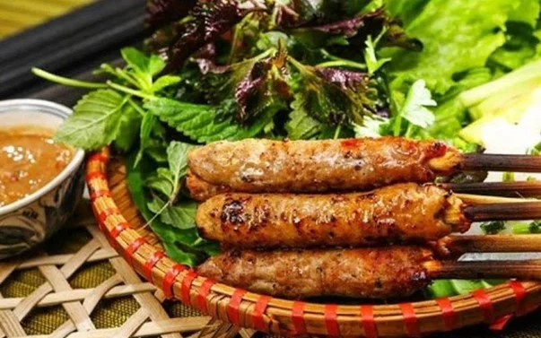 Grilled spring rolls